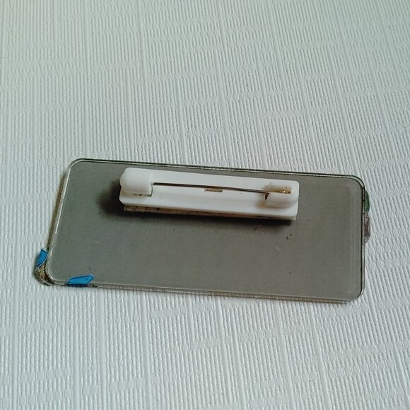 McDonald's Employee Name Tag Badge 2022 Decorated with Stickers - Picture 2 of 3